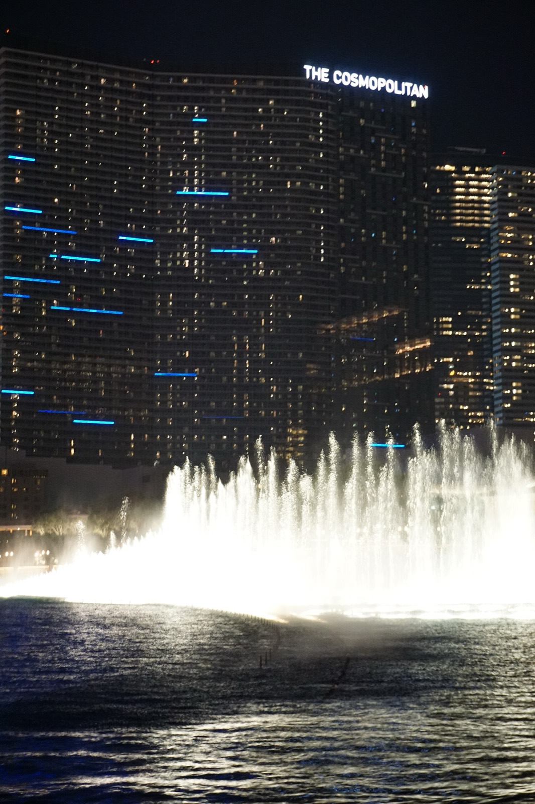 Bellagio Fountains at night